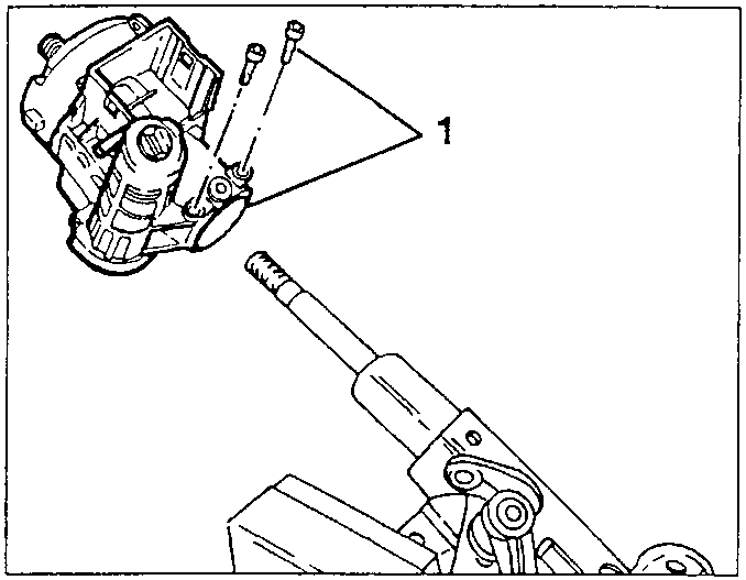 Control unit and ignition block support separated