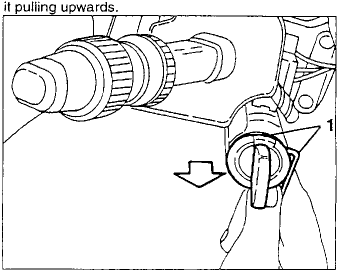 Ignition block being removed