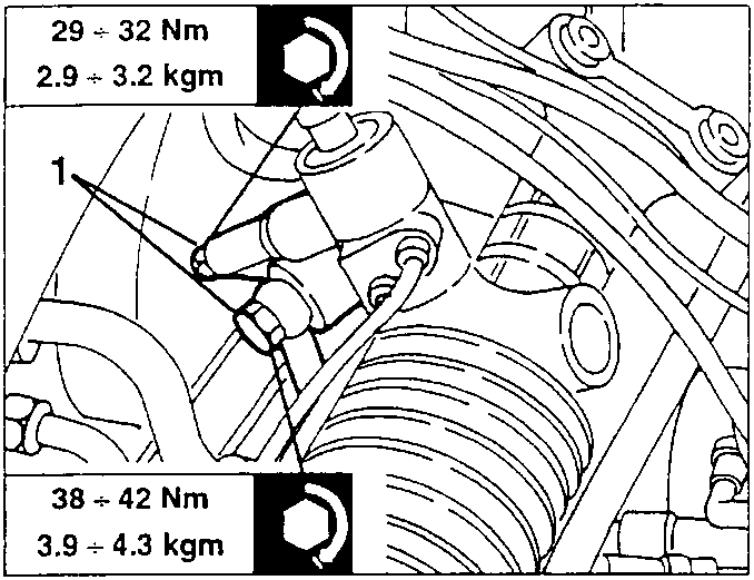 Diagram showing oil inlet and outlet hoses connection