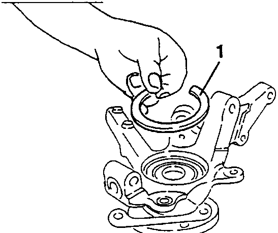 Installing bearing retainer ring