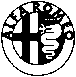 Alfa Romeo badge with SERVICE banner