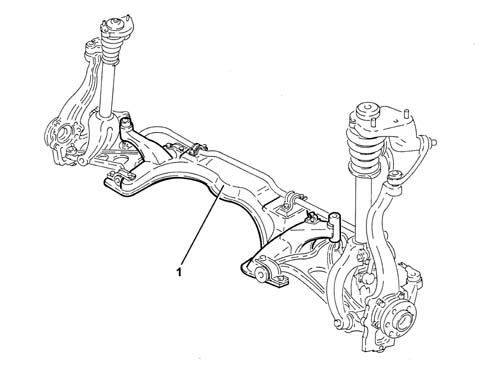 Frame and cross beam