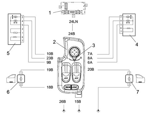 Front electric windows
