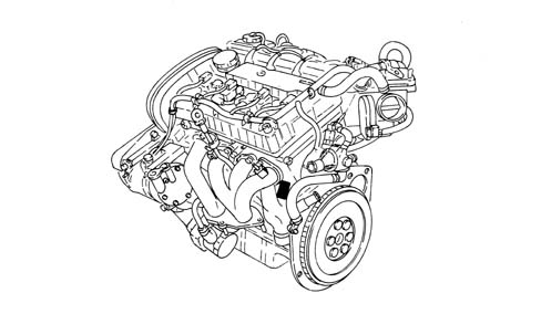 Position of engine marking