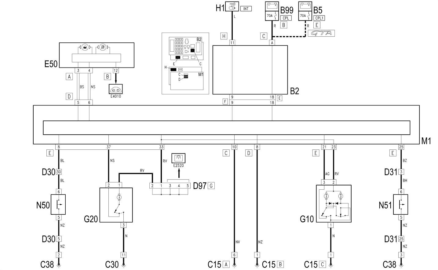 COURTESY LIGHTS - Wiring diagram