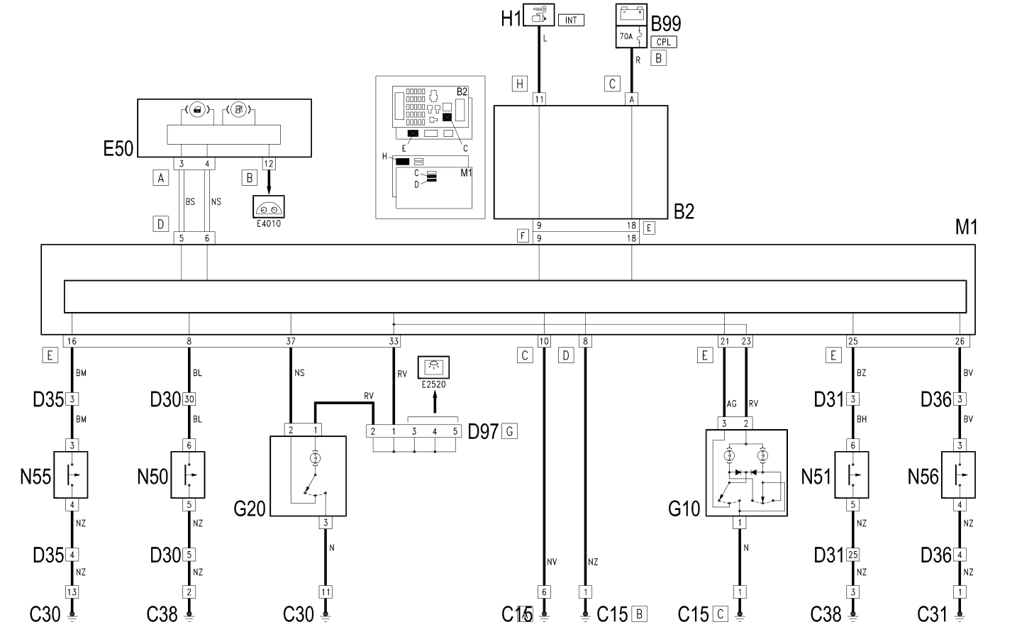 COURTESY LIGHTS - Wiring diagram