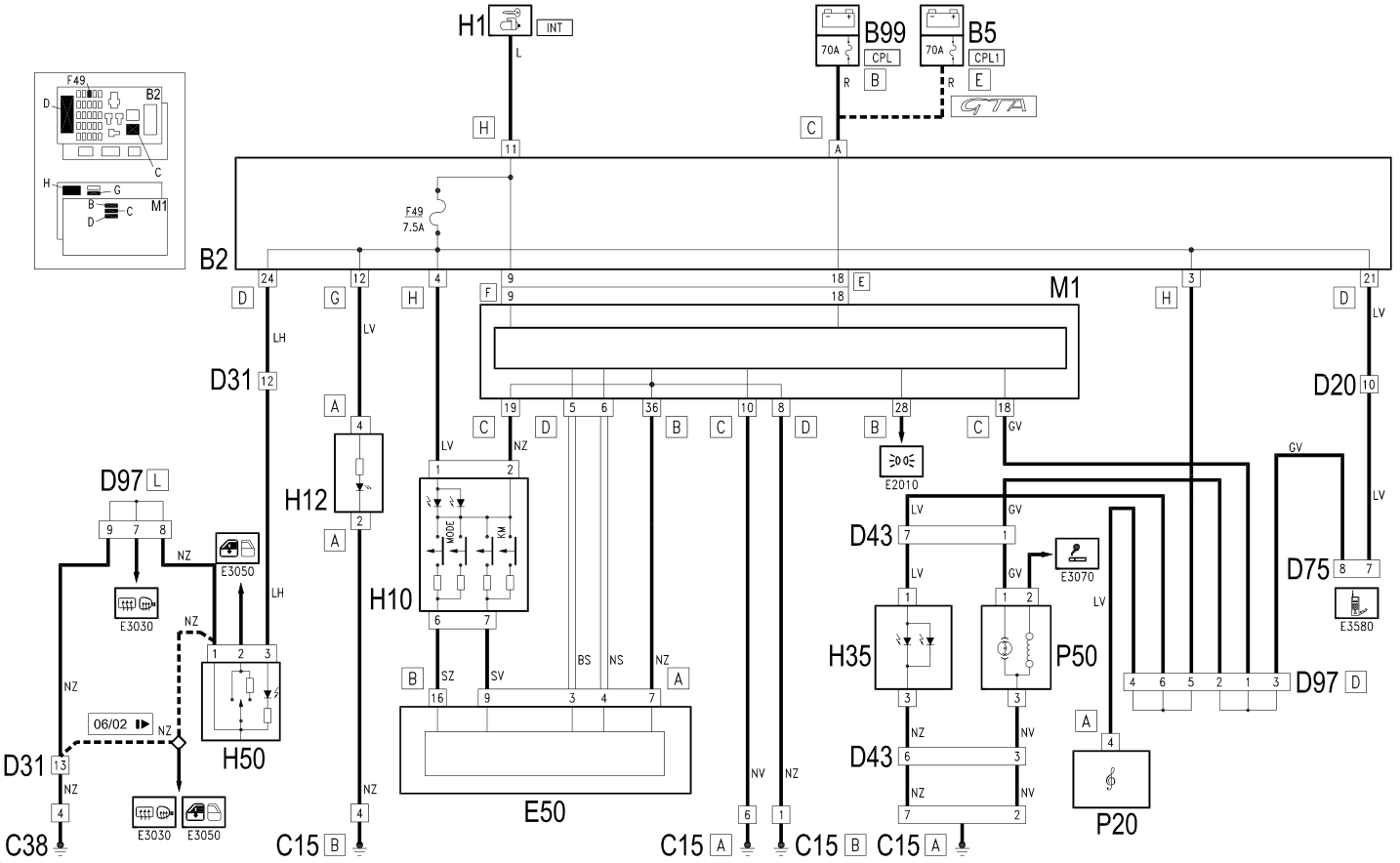 INSTRUMENT LIGHTING - Wiring diagram