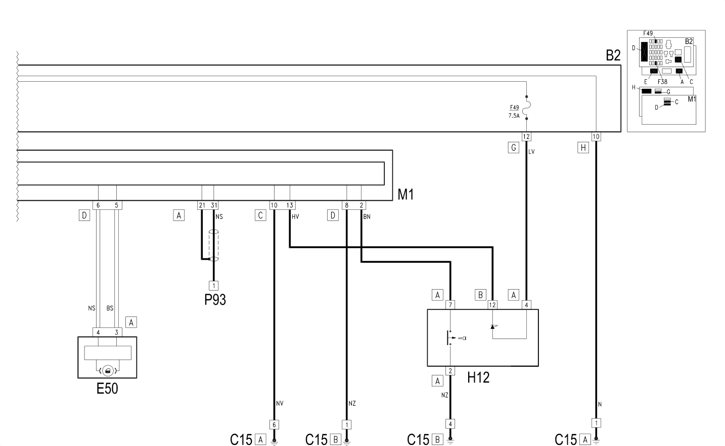 CENTRAL LOCKING - Wiring diagram