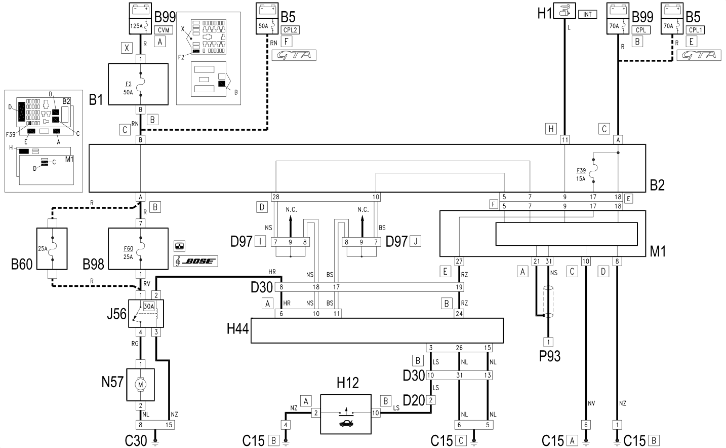 BOOT OPENING - Wiring diagram