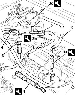 Fuel system - check delivery pressure