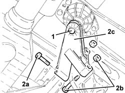 Gear box left rigid mount - r r