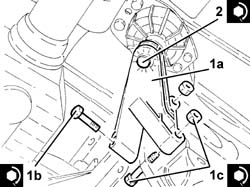 Gear box left rigid mount - r r