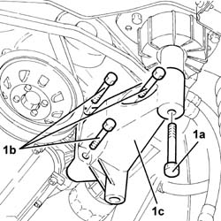 Cam shaft left rigid mount - r r