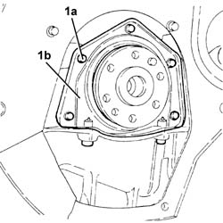 Flywheel side oil seal - replace