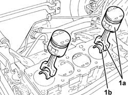 Connecting rod and piston set - r r