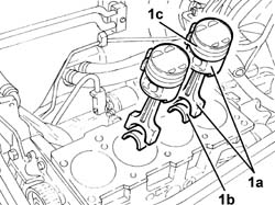 Connecting rod and piston set - r r