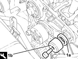 Camshaft in cylinder head - r r on vehicle