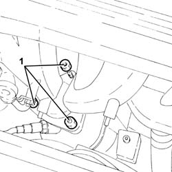 Front catalytic converter attachment seal - replace