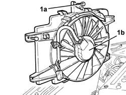 Radiator cooling fan - r + r