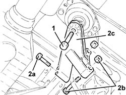 Gear box left rigid mount - r r