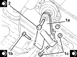 Gear box left rigid mount - r r