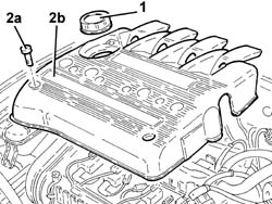 Ignition coil cover on cylinder head- r+r