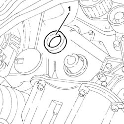 Front crank shaft cover oil seal - replace