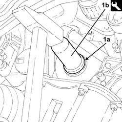 Front crank shaft cover oil seal - replace