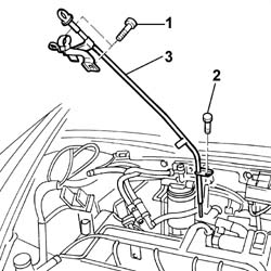 Oil dip stick pipe - r r