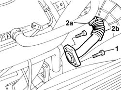 Engine oil delivery pipe to turbocharger - r + r
