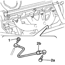 Engine oil delivery pipe to turbocharger - r + r