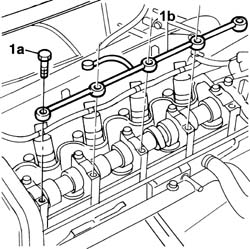 Timing mount oil pipe - r r