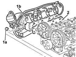 Single cylinder head, removed - overhaul