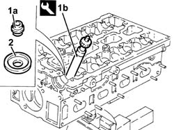 Single cylinder head, removed - overhaul
