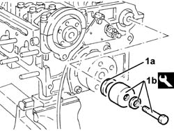 Single cylinder head, removed - overhaul