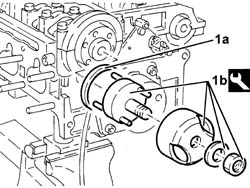 Single cylinder head, removed - overhaul
