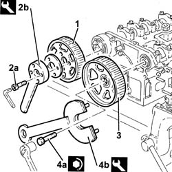 Single cylinder head, removed - overhaul