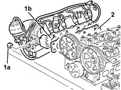 Single cylinder head, removed - overhaul
