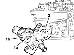 Single cylinder head, removed - overhaul