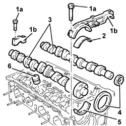 Single cylinder head, removed - overhaul