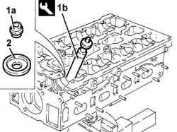 Single cylinder head, removed - overhaul