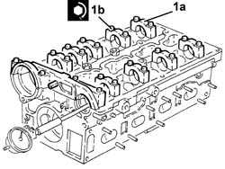 Single cylinder head, removed - overhaul