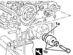 Single cylinder head, removed - overhaul
