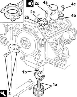 Piston connecting rod set - r r