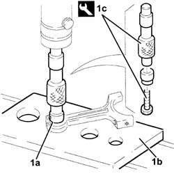 Connecting rod small end bush - replace