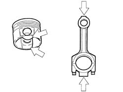 Piston, pin set - replace