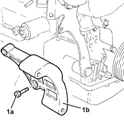 Engine - position on stand and remove