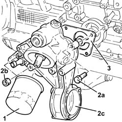 Engine - position on stand and remove