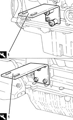 Engine - position on stand and remove