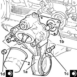Engine - position on stand and remove